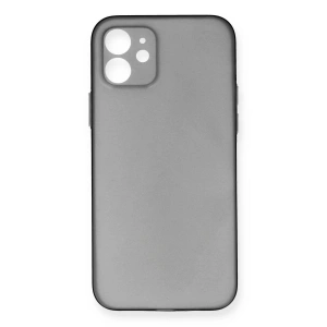 İphone 12 Kılıf Pp Ultra İnce Kapak - Gri