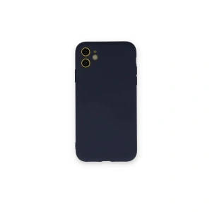 İphone 12 Mini Kılıf Nano İçi Kadife Silikon - Lacivert