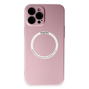 İphone 12 Pro Kılıf Jack Magneticsafe Lens Silikon - Rose Gold