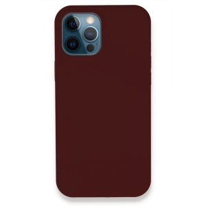 İphone 12 Pro Kılıf Lansman Legant Silikon - Bordo
