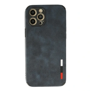 İphone 12 Pro Kılıf Loop Deri Silikon - Lacivert