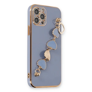 İphone 12 Pro Max Kılıf Esila Silikon - Gri