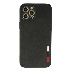 İphone 12 Pro Max Kılıf Loop Deri Silikon - Siyah