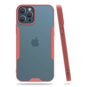 İphone 12 Pro Max Kılıf Platin Silikon - Pembe