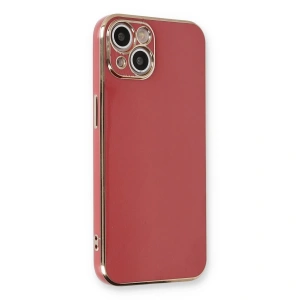 İphone 13 Kılıf Volet Silikon - Kırmızı