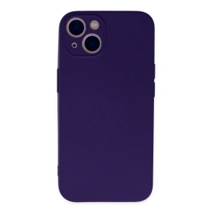 İphone 13 Mini Kılıf Nano İçi Kadife Silikon - Mor