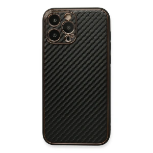 İphone 13 Pro Kılıf Coco Karbon Silikon - Siyah