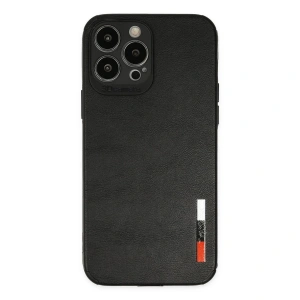 İphone 13 Pro Max Kılıf Loop Deri Silikon - Siyah