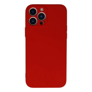 İphone 13 Pro Max Kılıf Nano İçi Kadife Silikon - Kırmızı