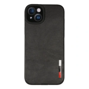 İphone 14 Plus Kılıf Loop Deri Silikon - Siyah