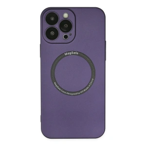 İphone 14 Pro Kılıf Jack Magneticsafe Lens Silikon - Mor