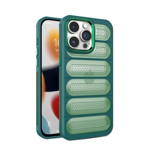 İphone 14 Pro Max Kılıf Airmax Silikon Kapak - Koyu Yeşil