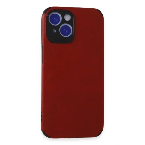 İphone 15 Kılıf Loop Deri Silikon - Kırmızı