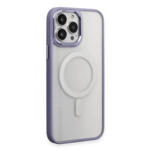 İphone 15 Pro Kılıf Room Magneticsafe Silikon - Lila