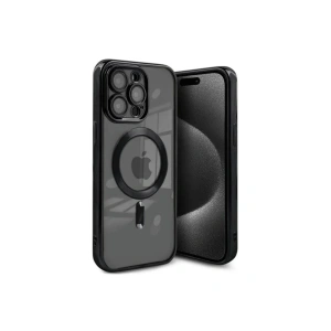 İphone 15 Pro Max Kılıf Kross Magneticsafe Kapak - Siyah