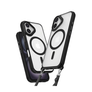 İphone 16 Kılıf Enka Magsafe Silikon Kılıf - Siyah