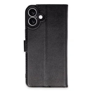 İphone 16 Plus Kılıf Trend S Plus Kapaklı Kılıf - Siyah