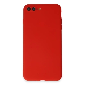 İphone 7 Plus Kılıf First Silikon - Kırmızı