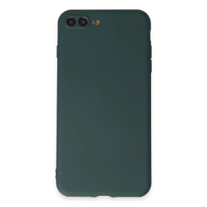 İphone 7 Plus Kılıf First Silikon - Koyu Yeşil