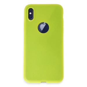 İphone X Kılıf First Silikon - Parlak Sarı