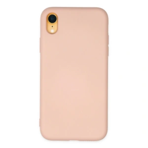 İphone Xr Kılıf Nano İçi Kadife Silikon - Pudra