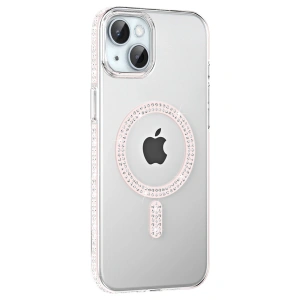 Joko Apple İphone 14 Move Taşlı Magsafe Kapak - Gümüş