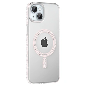 Joko Apple İphone 14 Move Taşlı Magsafe Kapak - Gümüş