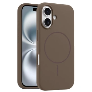 Joko Apple İphone 16 Plus Kılıf Jully Magsafe Kapak - Kahverengi