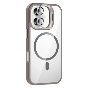 Joko Apple İphone 16 Plus Remim Lensli Magsafe Standlı Kapak - Titan Gri