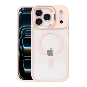 Joko Apple İphone 17 Pro Remim Lensli Magsafe Standlı Kapak - Pembe