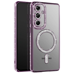 Joko Samsung Galaxy A57 5g Joke Simli Magneticsafe Kılıf - Derin Mor