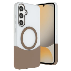 Joko Samsung Galaxy S24 Fe Velar Magsafe Kapak - Çöl Titanyum