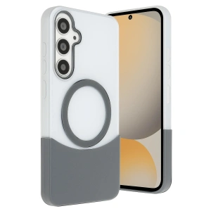 Joko Samsung Galaxy S24 Fe Velar Magsafe Kapak - Natural Grey