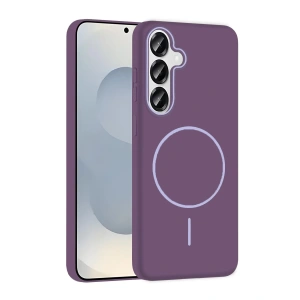 Joko Samsung Galaxy S25 Broş Magsafe Kapak - Mor