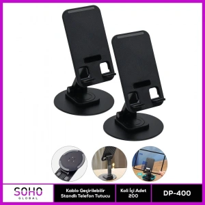 Kablo Geçirilebilir Telefon Tutucu