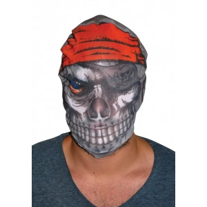 Kafaya Geçmeli Bez Korsan Maskesi 3D Baskılı