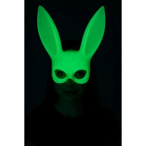 Karanlıkta Parlayan Fosforlu Tavşan Maskesi – Glow Bunny Masquerade Maske (32x22 Cm)