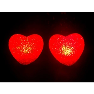 Led Işıklı Kırmızı Kalp Gece Lambası