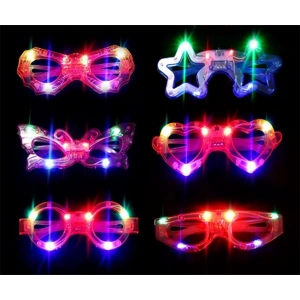 Led Işıklı Yanar Söner Parti Gözlüğü Seti 6 Adet