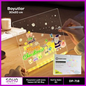 Ledli Çizim Tableti 20*30 Boy