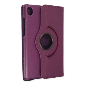 Lenovo Tab M8 Kılıf 360 Tablet Deri Kılıf - Mürdüm