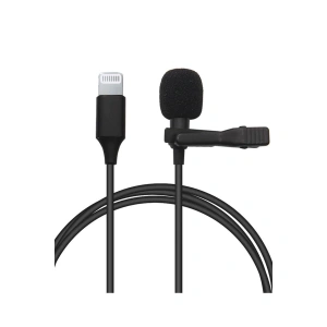 Lightning 2 Metre Double Mikrofon - Siyah