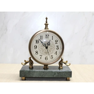 Mermer Tabanlı Masaüstü Saat