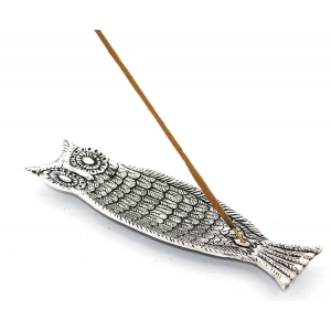 Metal Kayık Baykuş Tasarımı Tütsülük Model 1