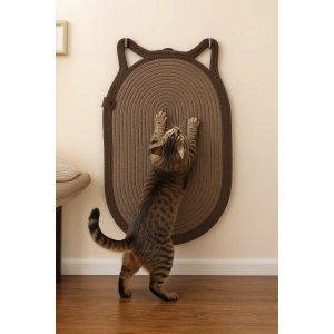 Mikopet Dekoratif Kedi Kulaklı Tırmalama Paspası