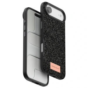 Onegif Apple İphone 17 Air Bright Simli Kapak - Siyah