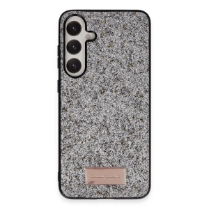 Onegif Samsung Galaxy A55 5g Bright Simli Kapak - Gümüş
