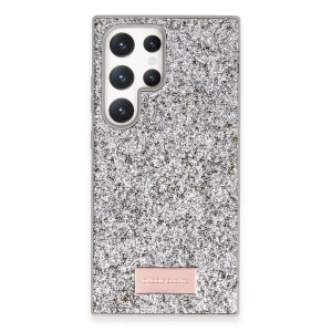 Onegif Samsung Galaxy S24 Ultra Bright Simli Kapak - Gümüş