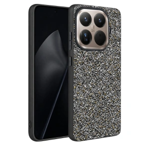 Onegif Xiaomi Mi 15t Pro Bright Simli Kapak - Gold