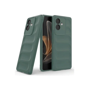 Oppo A3 Kılıf Optimum Silikon - Koyu Yeşil